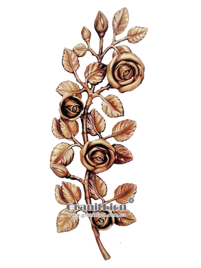 Роза для надмогильного памятника 37х14x5 см., арт.: 1993