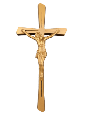 Крест с распятием для памятника, бронза, 29х13,5 см.