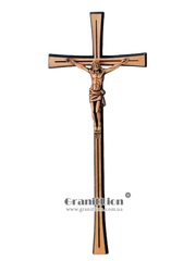 Крестик с распятием для памятника, 25х10х2,5 см.