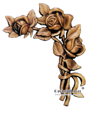 Róża na nagrobek, 22х16x2 см., арт.: 2460d