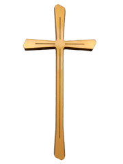 Крест для памятника, бронза, 29х13,5 см.