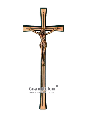 Krzyż z krucyfiksem na pomnik, 17х7х1,5 cm.