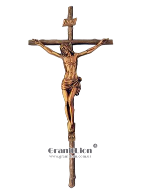 Krzyż z krucyfiksem na pomnik, 47х22х4 cm.
