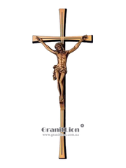 Krzyż z krucyfiksem na pomnik, 48х19х5 cm.